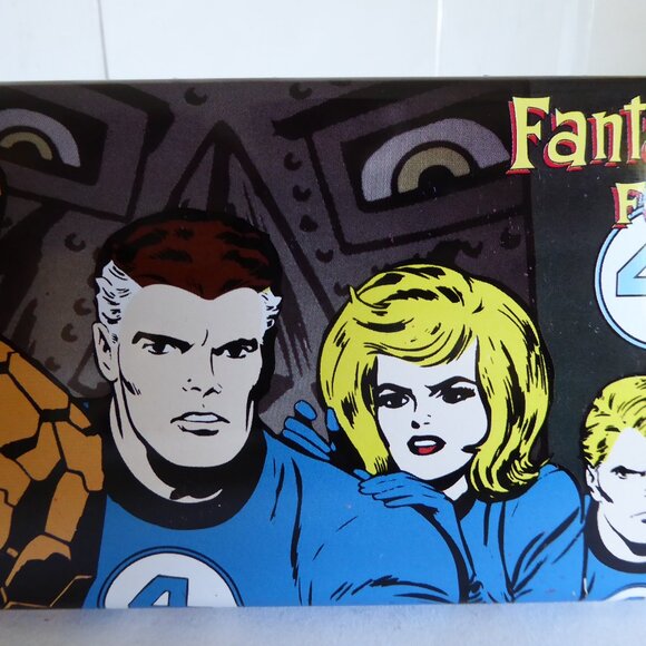 VINTAGE NEW 1998 MARVEL COMICS FANTASTIC FOUR 4 TIN CONTAINER PENCIL PEN CASE - Picture 9 of 10